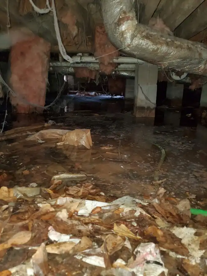 Crawl space flood assessment for Commercial Water Damage Restoration in Limerick